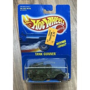 Hot‎ Wheels 1989 Tank Gunner #83 – Rare Blue Card Military Vehicle